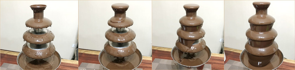 喷泉巧克力机工作步骤